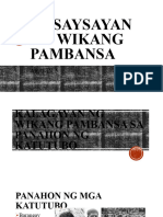 Aralin 2.kasaysayan NG Wikang Pambansa