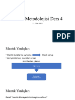 Hukuk Metodolojisi 12 Ekim 2022