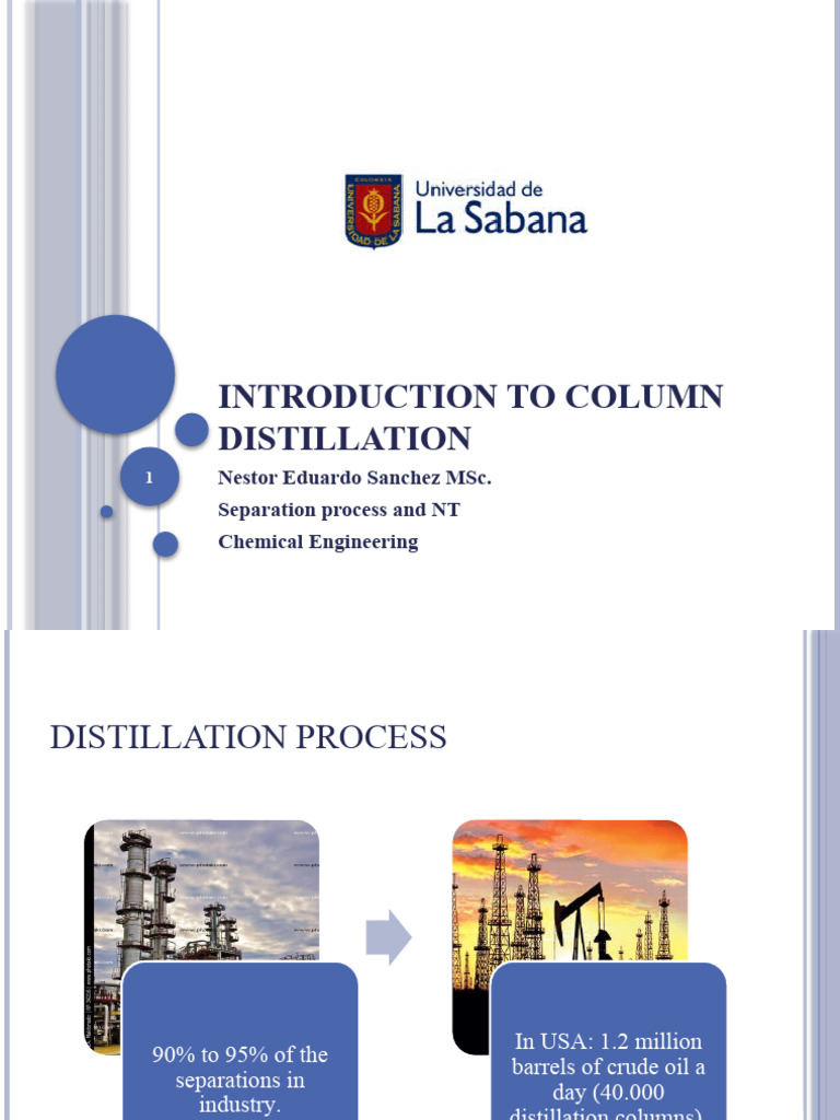 Column Distillation Process Overview | PDF | Distillation | Analytical ...