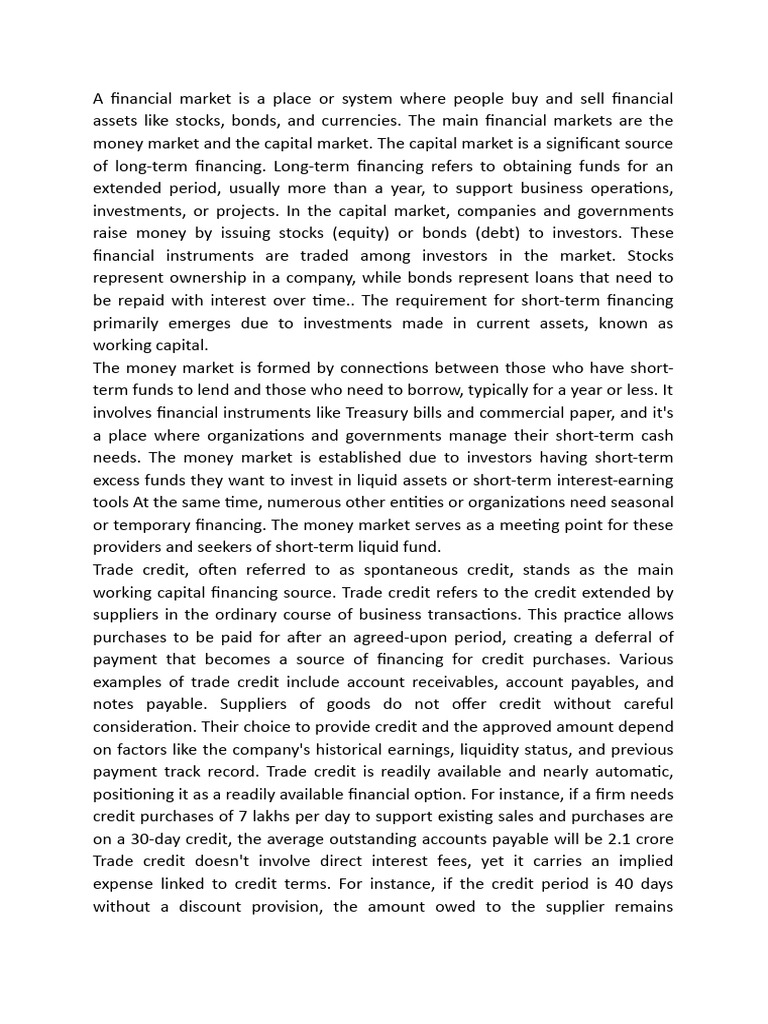 Sources of Funds | PDF | Factoring (Finance) | Preferred Stock