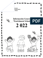 Información General Enrichment School 2022