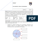 Prueba de Geometría - Círcunferencias A