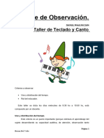 Informe de Taller Guitarra y Percusion