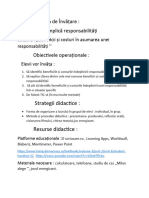 Unitatea de Învățare: Libertatea Implică Responsabilități: Strategii Didactice