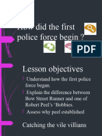 How Did The First Police Force Begin