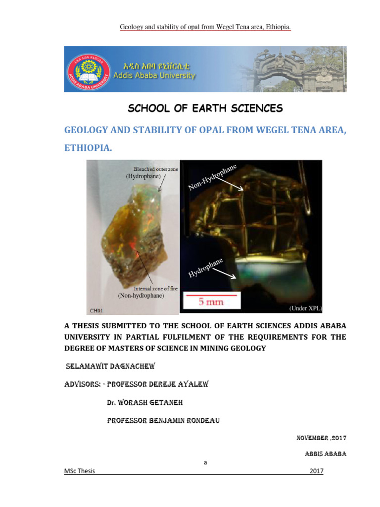 Selamawit Dagnachew 2017 | PDF | Raman Spectroscopy | Gemstone