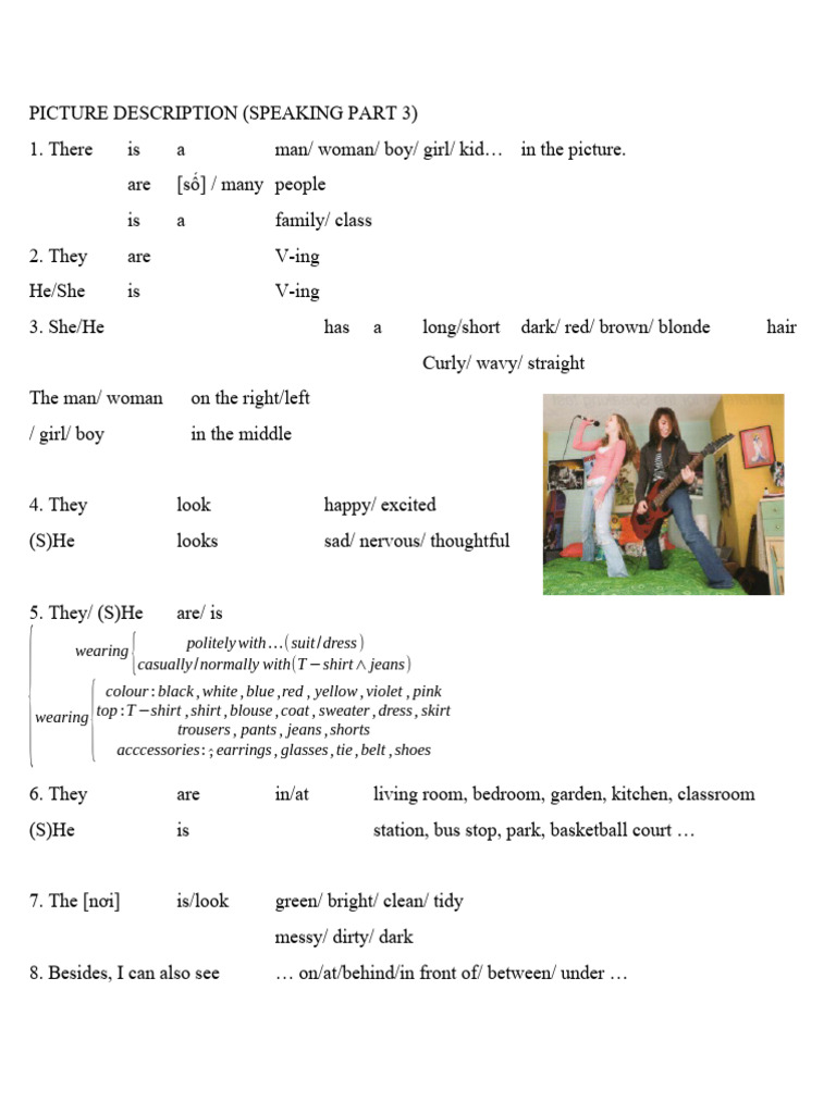 Picture Description | PDF