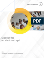 27 Especialidad en Medicina Legal