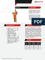 Ficha Tecnica Traje Tecseg Naranja - Distribuidor Mixdistribuciones