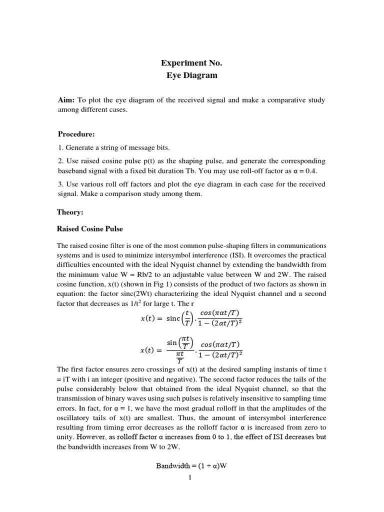 Eye Diagram_Matlab | PDF | Signal Processing | Computer Engineering
