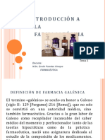 Tema 1 - Introducción A La Farmacotécnia