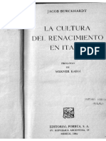 BURCKHARDT, Jacob - La Cultura Del Renacimiento en Italia, Parte 5 La Vida Social y Las Fiestas