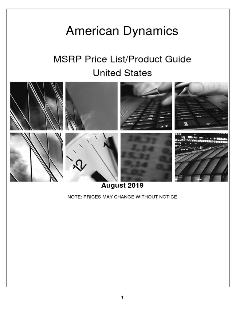 American Dynamics 2019 Product Guide | PDF | Computing | Business