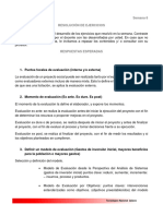 Semana 6 Resolución de Ejercicios: 1. Puntos Focales de Evaluación (Interna Y/o Externa)