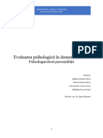 Tema4-Evaluarea Psihologică În Domeniul Clinic
