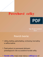 Povrchove Celky Slovenska