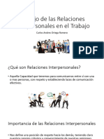 Manejo de Las Relaciones Interpersonales en El Trabajo