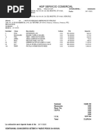 HGP Servicio Comercial: Cotización No.: Dom Icilio Fis Cal 0000002295 R.F.C.: Fe Cha