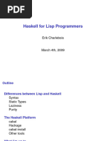 Haskell For Lisp Programmers