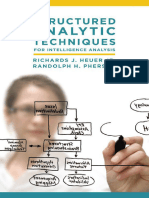 Structured Analytic Techniques For Intelligence Analysis by Heuer, Richards J. Pherson, Randolph H.