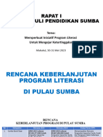 Paparan Sekretaris FPPS (Ka Bappelitbang) Sumba Tengah