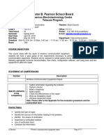 Wireless Communication Equipment Repair - Course - Outline - Spring - 2018