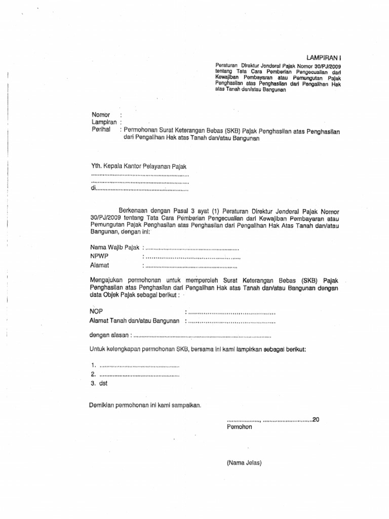 Permohonan Skb Pdf