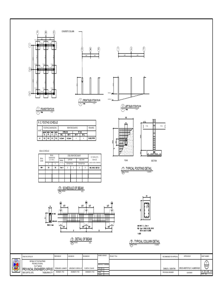 Bohol Provincial Engineering Plans | PDF | Building Engineering | Building