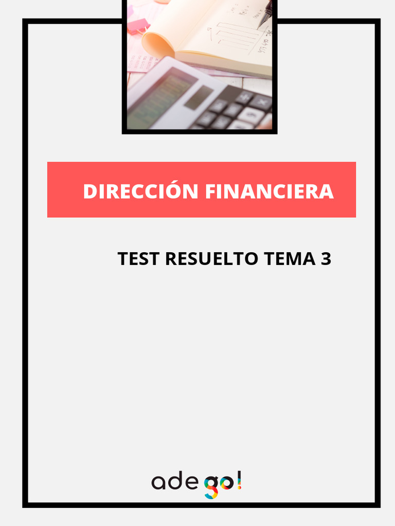 Test Tema 3 Resuelto | Descargar gratis PDF | Cheque | Bancos