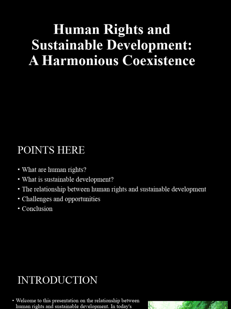 Human Rights and Sustainable Development | PDF | Sustainability ...