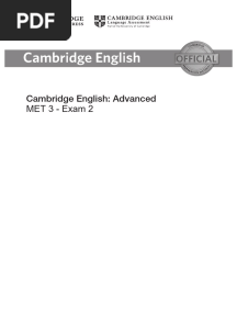 CAE Exam 2 Reading and Use of English