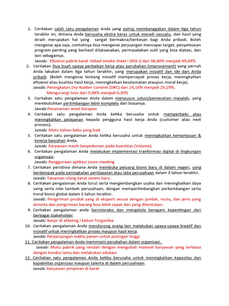 Ceritakan Salah Satu Pengalaman Anda Yang Paling Membanggakan Dalam