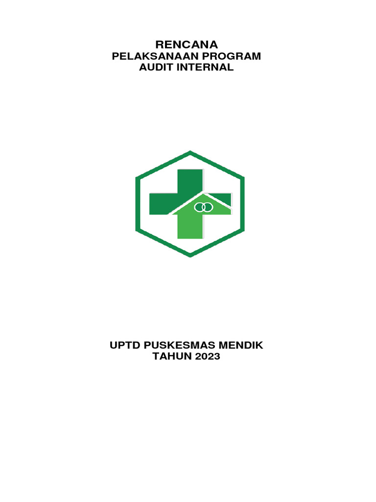 Rencana Audit Internal Puskesmas 2023 | PDF