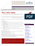 Box Cutter Safety