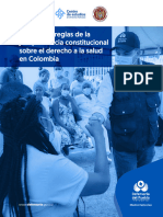 (2023) Reglas Jurisprudenciales Del Derecho A La Salud en Colombia