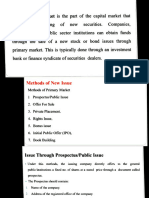 Activities of Primary Market