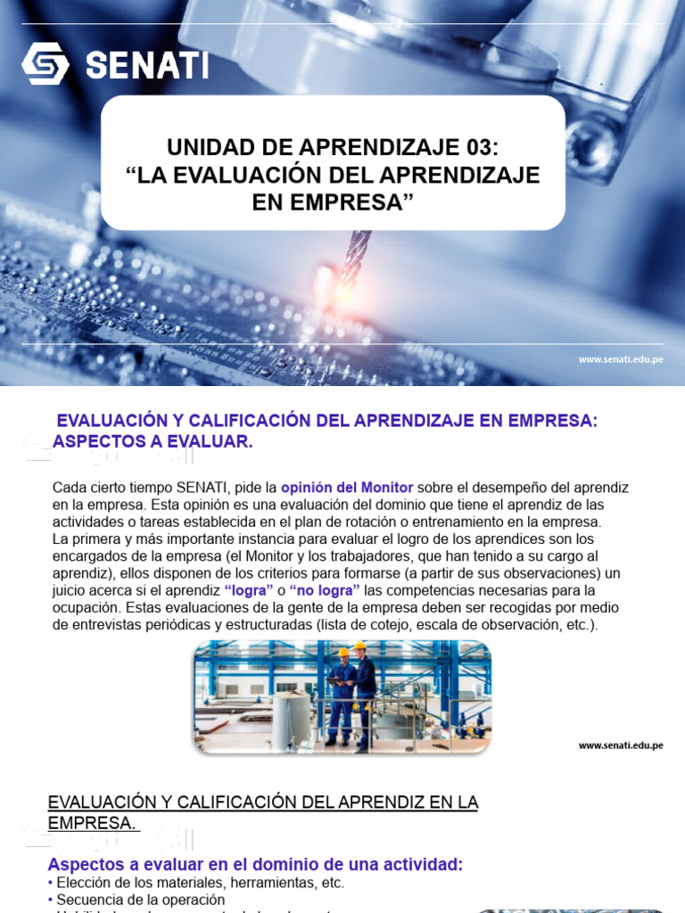 Evaluación del Aprendizaje en Empresas | PDF | Evaluación | Aprendizaje