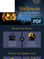 Halloween Would You Rather