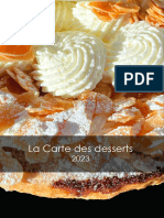 Carte Des Desserts 2023