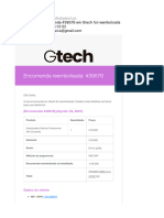 A Sua Encomenda #39576 em Gtech Foi Reembolsada