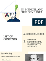 Gregor Mendel and Experimental Approach