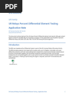 UR Relays Percent Differential Element Testing Application Note