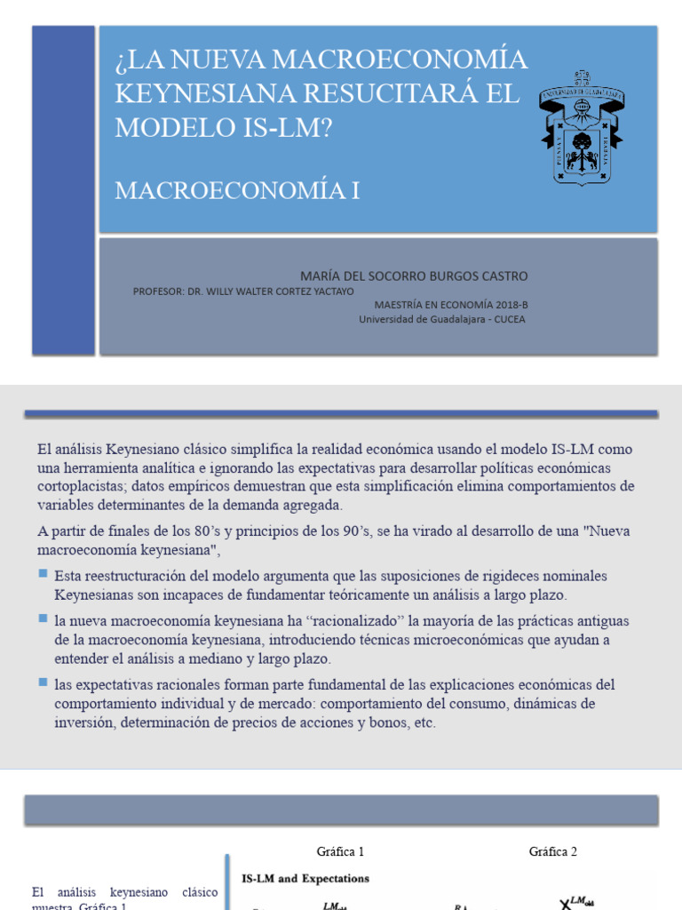 La nueva Macroeconomía Keynesiana resucitará el Modelo PDF
