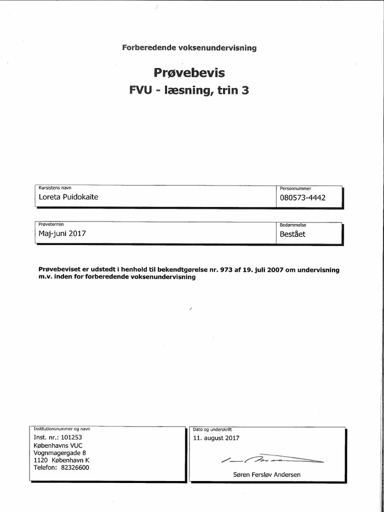 Fvu Trin 3 | PDF