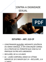 CRIMES CONTRA A DIGNIDADE SEXUAL Novo