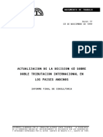 Act Decision 40 Sobre Doble Tributacion Internal en Los Paises Andinos