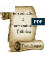 Apostila Introdução A Hermeneutica