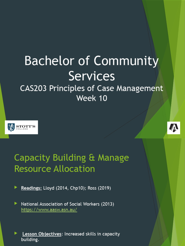 CAS 203 Week 10 Lecture | PDF | Capacity Building | Community