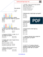 1 2 Bes Basamakli Dogal Sayilar Test