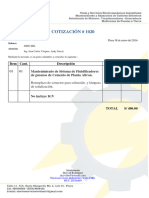 1020 Mantenimiento de Sistema de Fluidificadores de Gusanos de Cemento de Planta Altron.